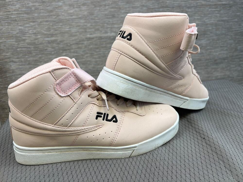 FILA Shoes Womens Size 9 Pink High Top Strap Sneakers Athletic 5CM00329-652